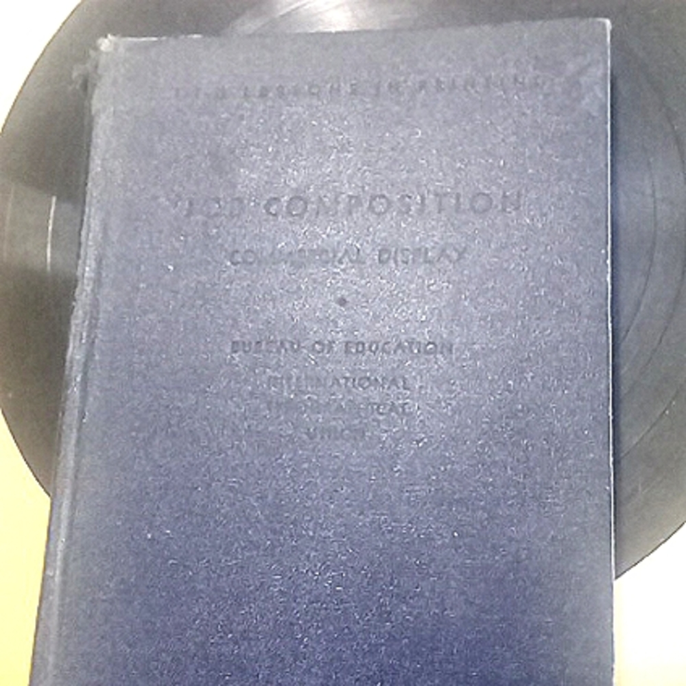 VTG 1954 BOOK "I-T-U LESSONS IN PRINTING" JOB COMPOSITION, BUREAU OF EDUCATION